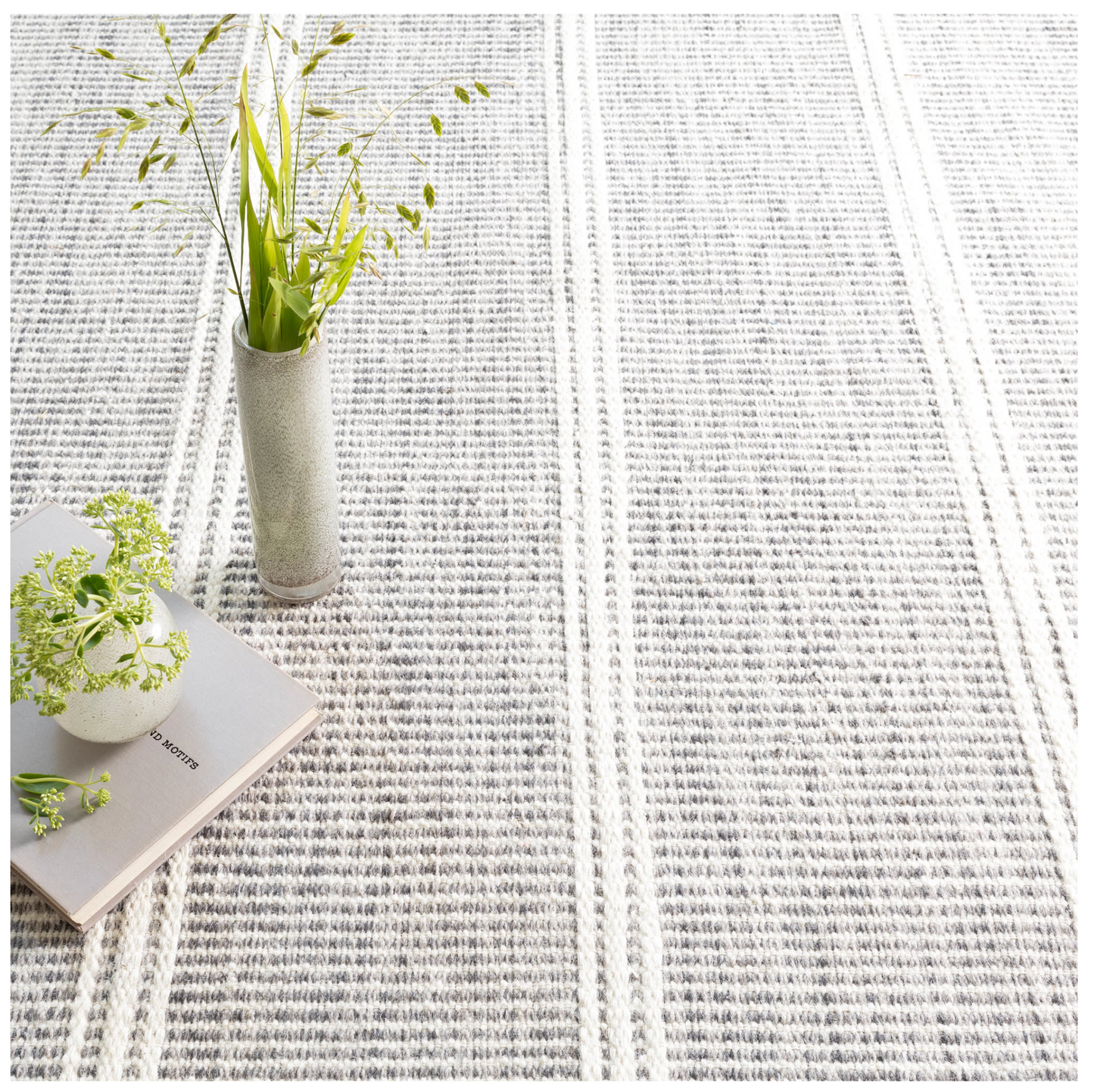 Annie Selke Malta Grey Wool Rug 4x6