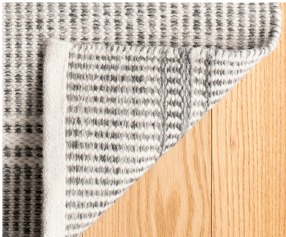 Annie Selke Malta Grey Wool Rug 4x6