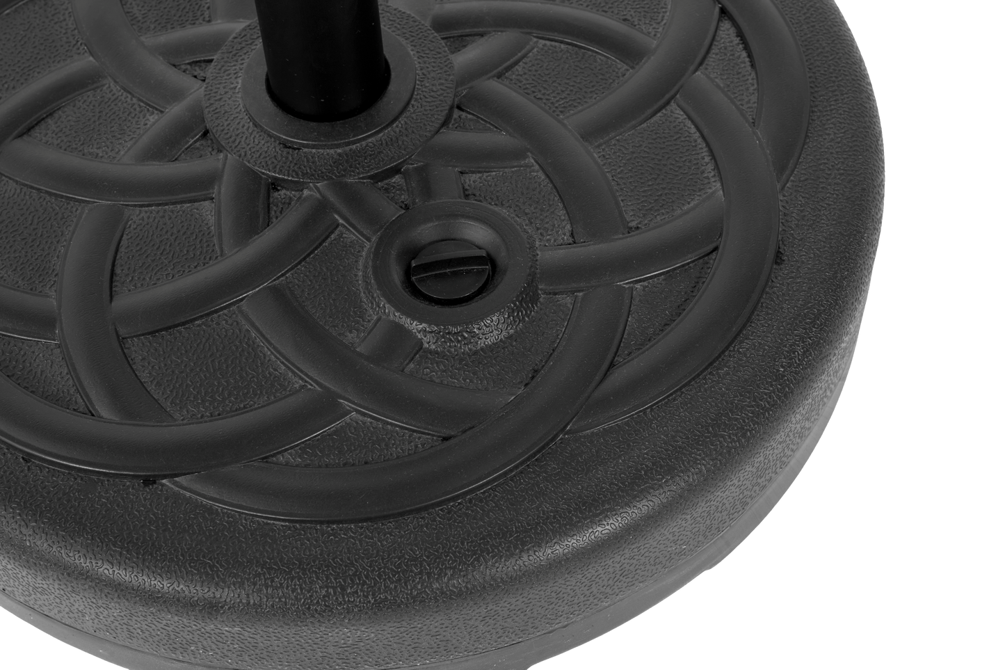 Black Fillable Umbrella Base with Steel Tube Support