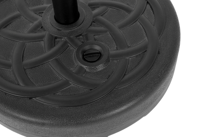 Black Fillable Umbrella Base with Steel Tube Support