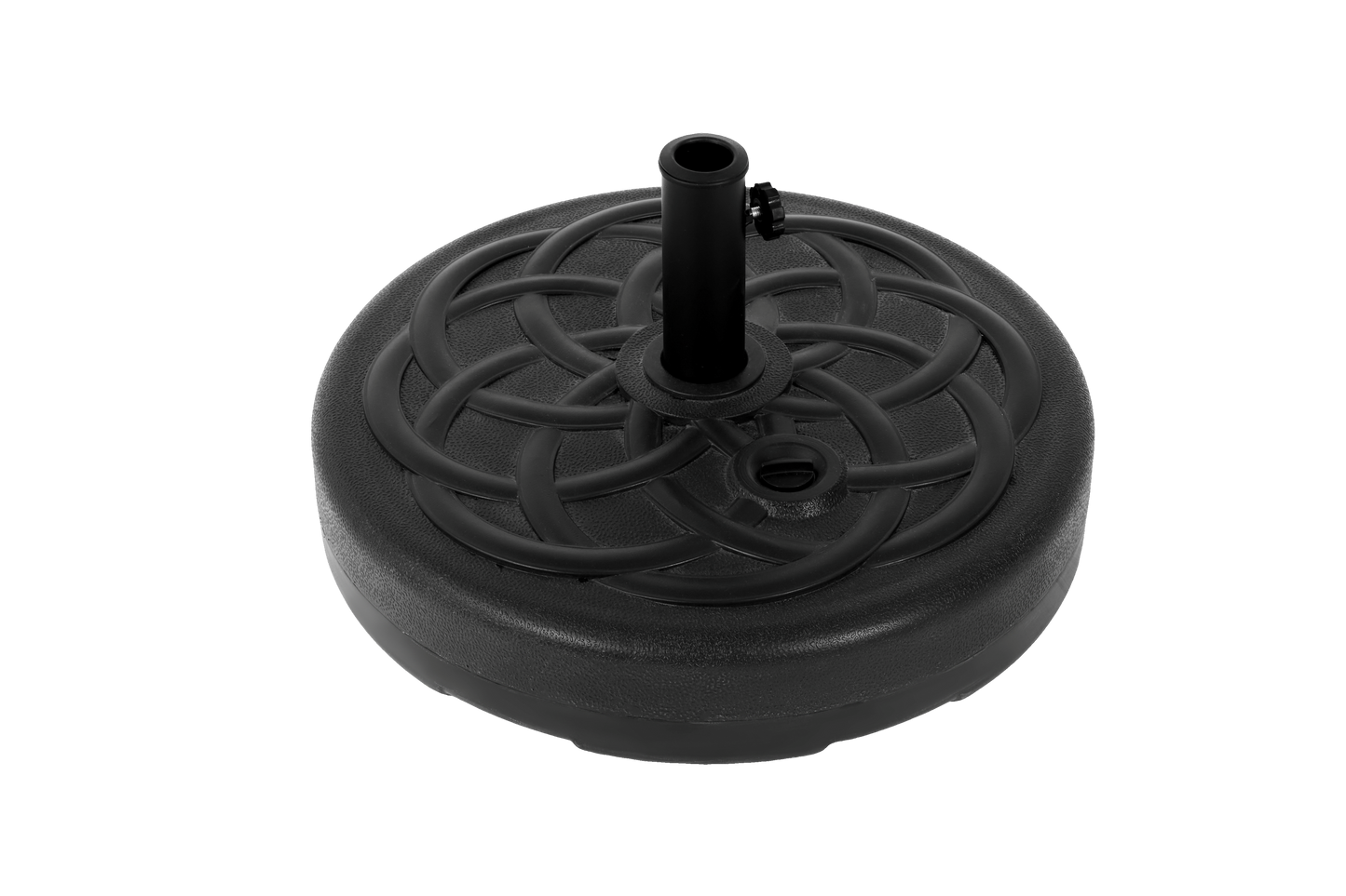 Black Fillable Umbrella Base with Steel Tube Support