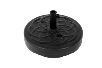 Black Fillable Umbrella Base with Steel Tube Support