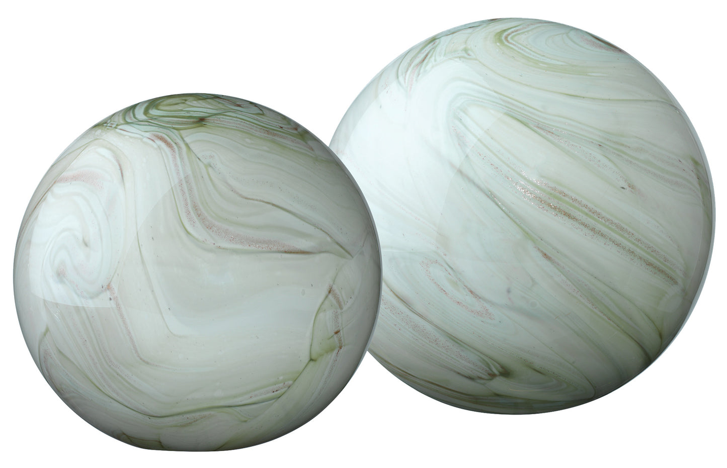 Cosmos Glass Spheres (Set of 2)