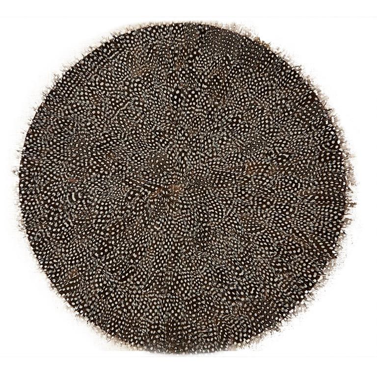 S/6 Guinea Feather Placemats