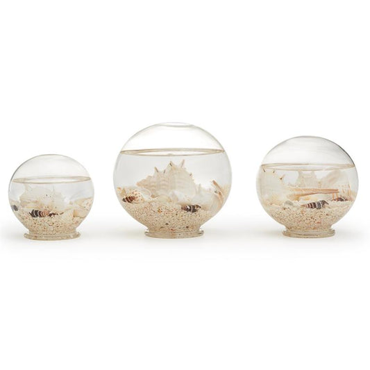 Two's Company S/3 Decorative Filled Sealife Globes