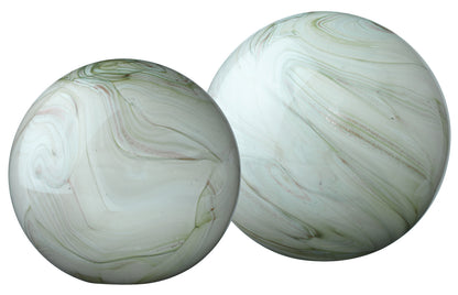 Cosmos Glass Spheres (Set of 2)