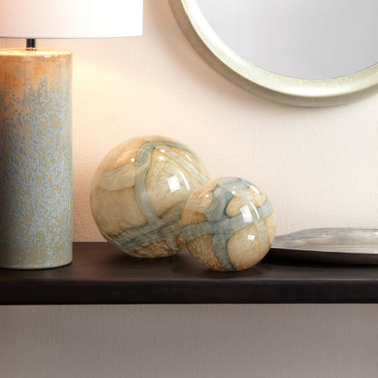 Cosmos Glass Spheres (Set of 2)