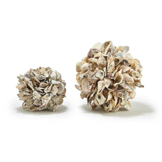 Two's Company Oyster Shell Ball 9" and 12"