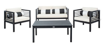 Outdoor 4 Piece Outdoor Set With Accent Pillows